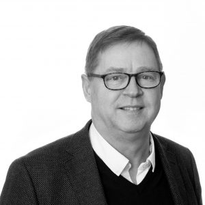 Ett svartvitt porträttfoto på Bengt Palmquist, CEO på PLS Energy Systems.