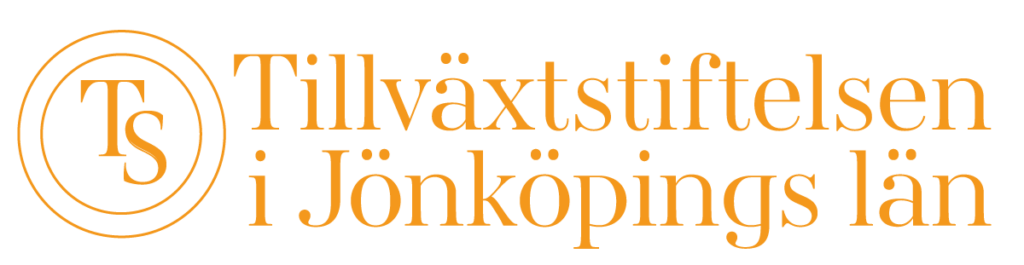 En bild som visar Tillväxtstiftelsens logotyp